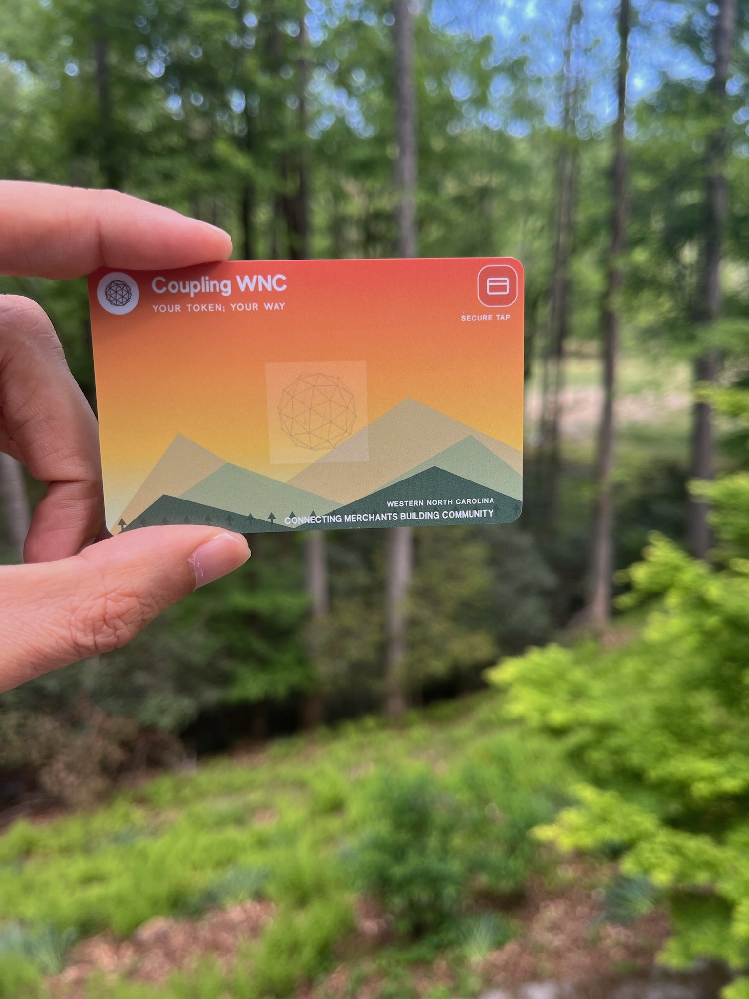 Coupling WNC secure tap NFC gift card